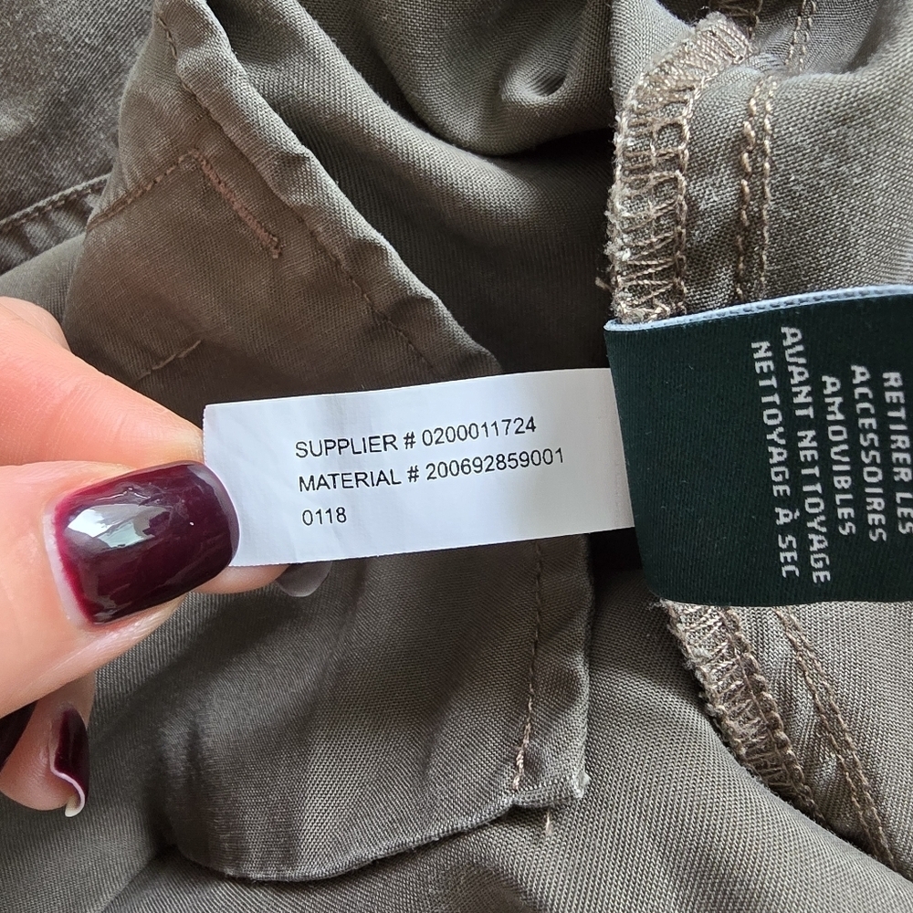 🎊Host Pick🎊 POLO Ralph Lauren Khaki Utility Cargo Pocket Belted Skirt Size 14 - Picture 12 of 16